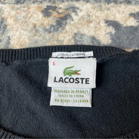 Lacoste Men's Black Sweater - Picture 2 of 5
